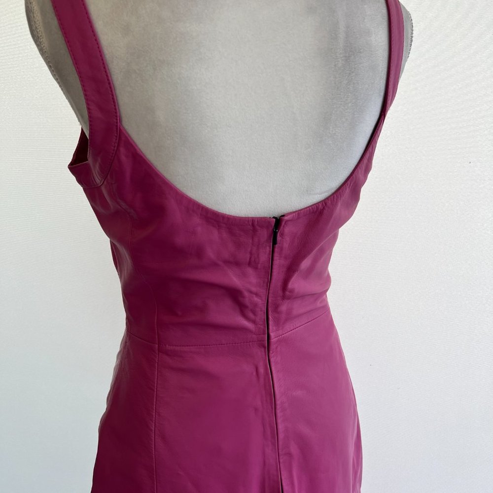 NWT Bod and Christensen pink leather dress - Picture 3 of 8